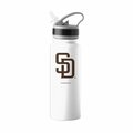 Logo Brands San Diego Padres Logo 25oz Stainless Single Wall Flip Top Bottle 524-S25UFTB-8